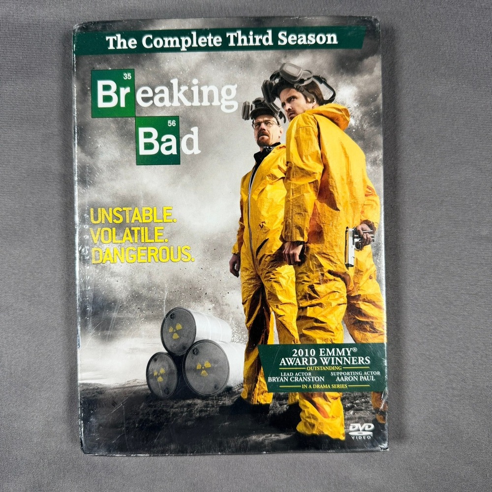Sony Breaking Bad The Complete Third Season DVD 4-Disc Set Drama Series TV Media